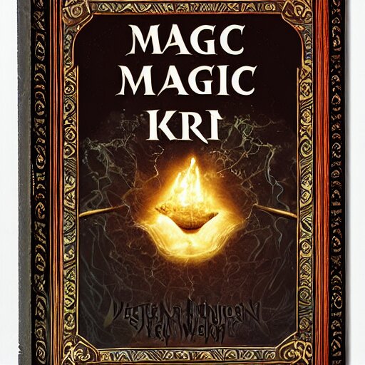 cover of book about magic written by a sorcerer, highly detailed, 4 k 