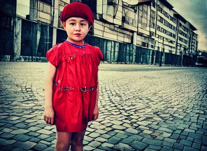 professional fine details photo portrait of kid from kazan, tatarstan kid in the postsoviet suburbia, iphone detailed photo, instagram 