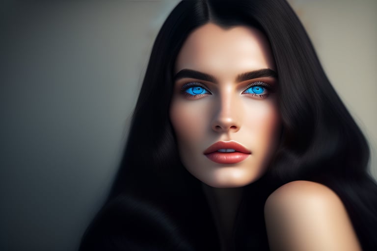 Lexica - stunning ice blue eyes