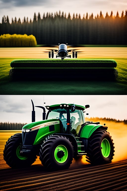 Lexica - Logo of someone filming tractors with a drone