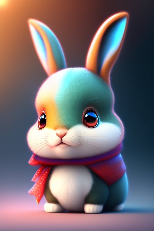 Lexica - Cute and adorable cartoon rabbit baby, fantasy, dreamlike,  surrealism, super cute, trending on artstation