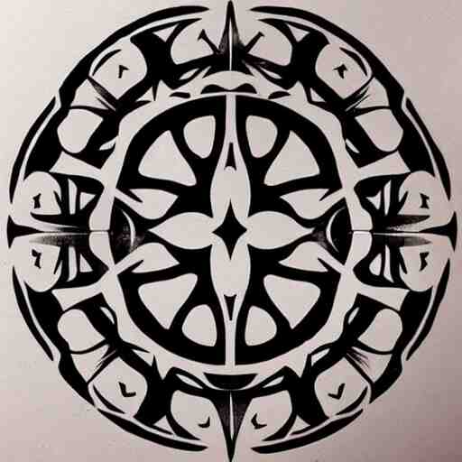 tattoo design, stencil, tattoo stencil, traditional, a world famous tattoo of a geometric table-s 100