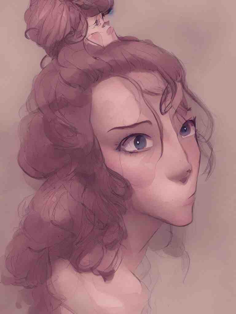 blushing beauty by disney concept artists, blunt borders, rule of thirds 