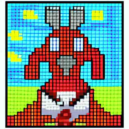 thunder bunnies, pixel art