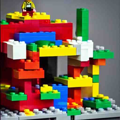 “ so long gay bowser, scene constructed in lego blocks. ” 