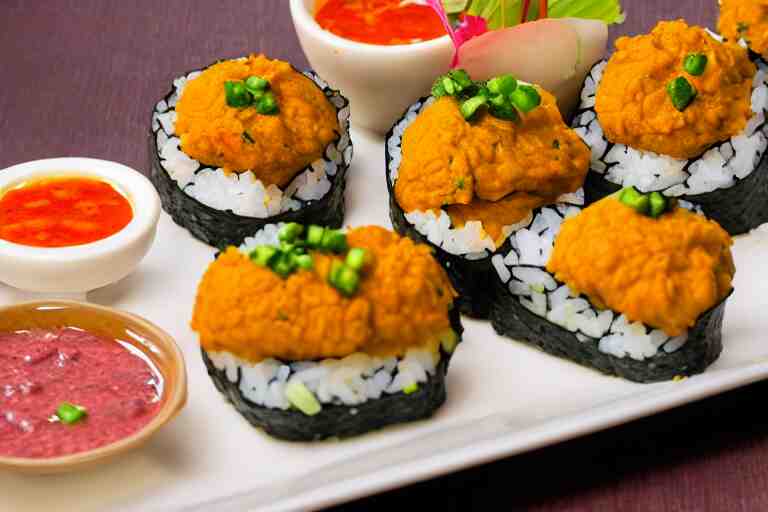 vadapav sushi, commercial food photography 