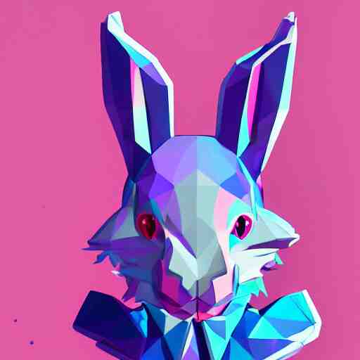 aesthetic rabbit fursona portrait, commission of a anthropomorphic male horse, fursona horse wearing stylish holographic clothes, winter armosphere, pastel simple art, low poly 