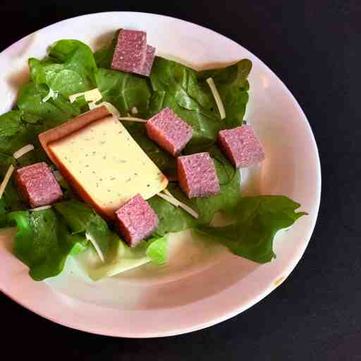 michelin star spam and limburger cheese salad 