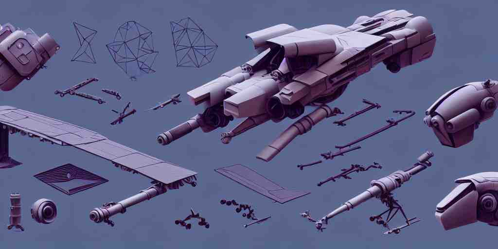 mech hard surface shape form exploration, vehicles, close up, co ...