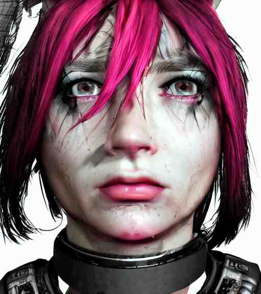 detailed realistic female character cyberpunk wearing thick steel collar around neck, realistic, art, beautiful, 4K, collar, choker, collar around neck, punk, artstation, detailed, female, woman, choker, cyberpunk, neon, punk, collar, choker, collar around neck, thick collar, tight around neck, punk, choker, neon, neon, cyberpunk, technological