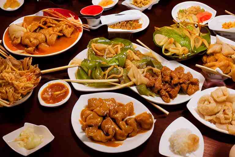 chinese food, photograph captured at asian buffet restauraunt. 