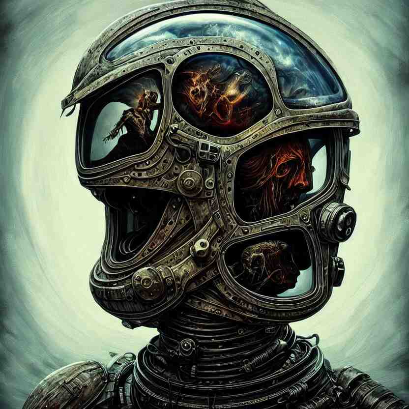 epic professional digital art of tormented astronaut in helmet, painted, intricate, detailed, terror, leesha hannigan, wayne haag, reyna rochin, ignacio fernandez rios, mark ryden, iris van herpen, best on artstation, best on cgsociety, epic, stunning, gorgeous, much wow, cinematic, masterpiece 