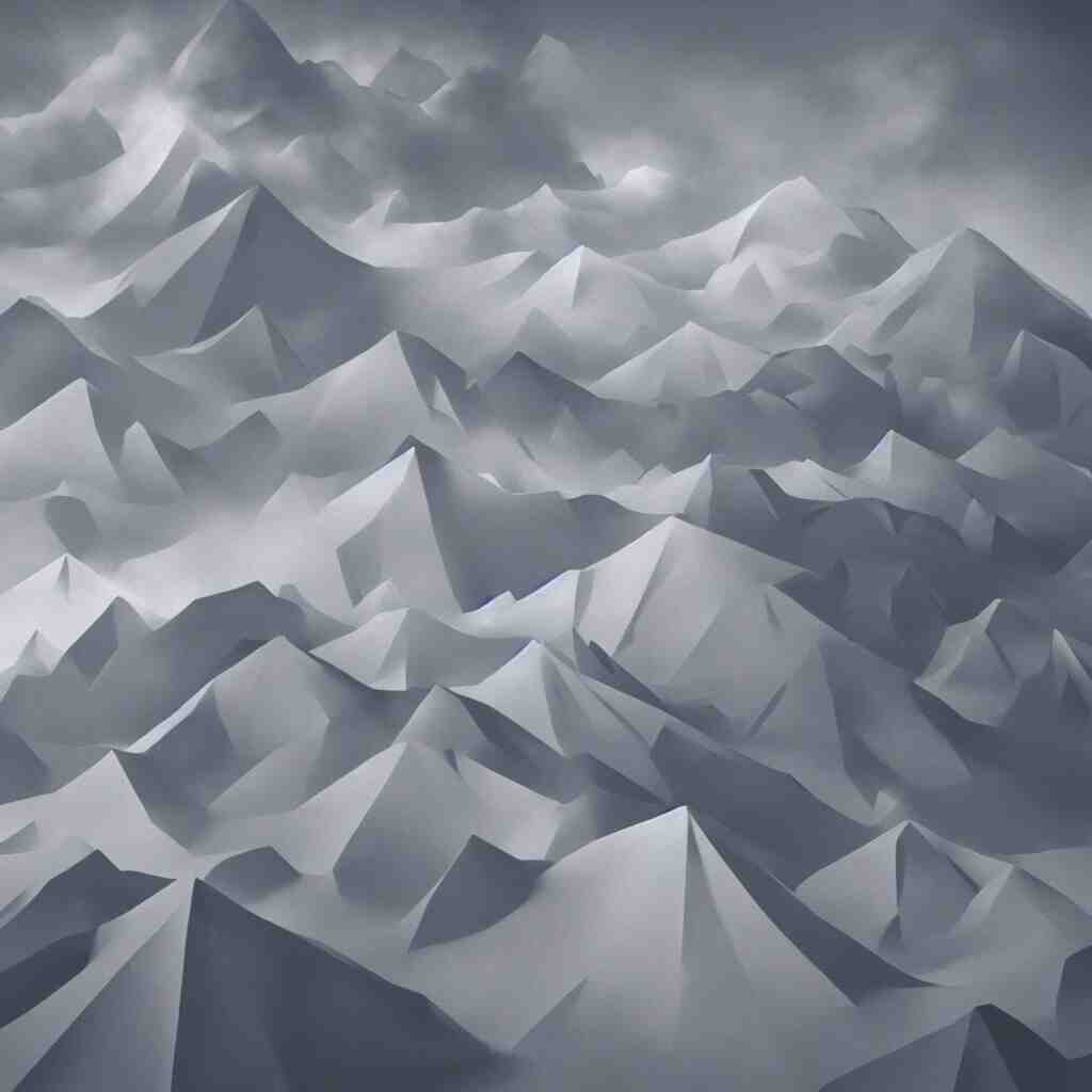 photo of a origami hill, realistic origami clouds. impressive, majestic, very atmospheric, cinematic, stunning, masterpiece, romantic, trending in artstation, very detailed. 4 k 