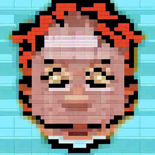 2 d pixel art of donald trump 