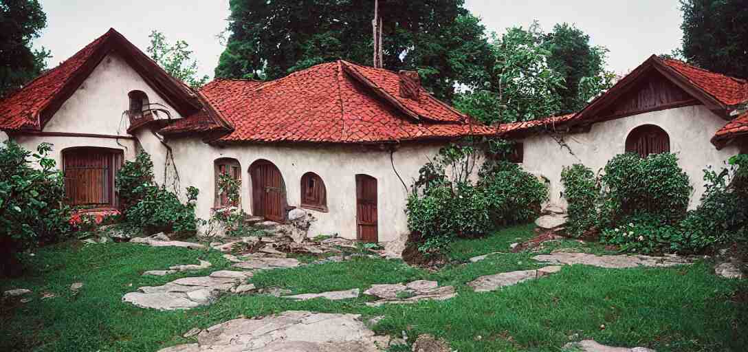 house in carpathian vernacular style. outdoor landscaping designed by roberto burle marx. fujinon premista 1 9 - 4 5 mm t 2. 9. portra 8 0 0. 