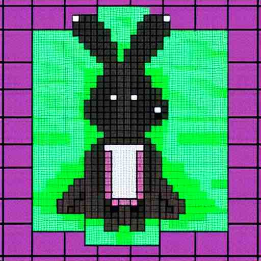 pixel art of a rabbit 