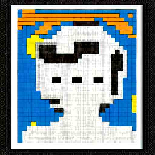 pixel art of an astronaut