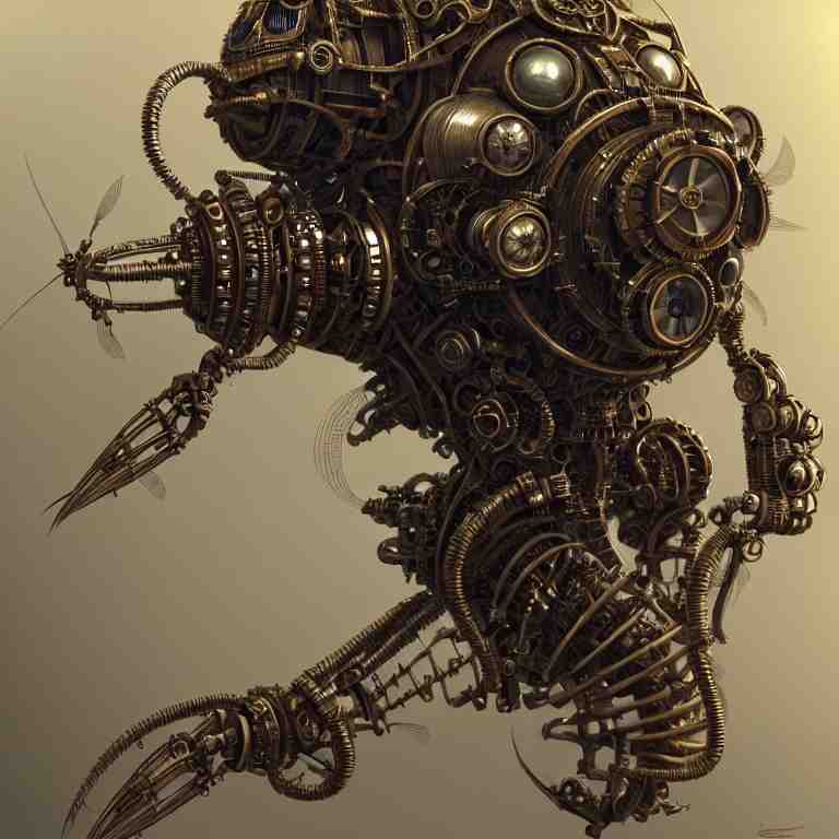 Robot Steampunk Steam Art Ai. Generative AI Stock Illustration -  Illustration of steampunk, gear: 274671621