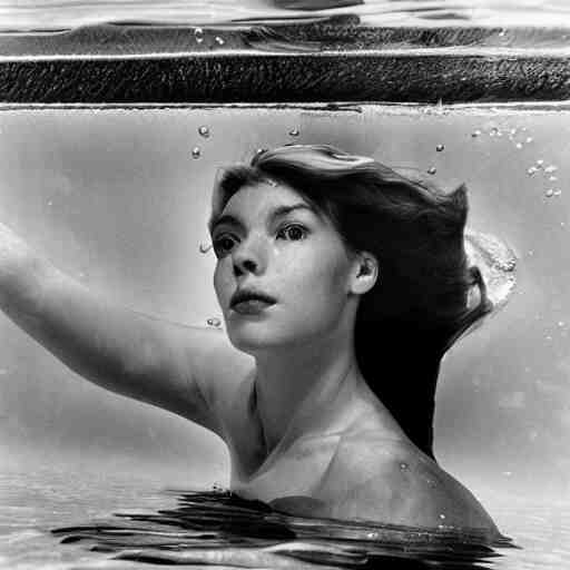 underwater photography full portrait of a young beautiful woman swimming by terry o'neill 