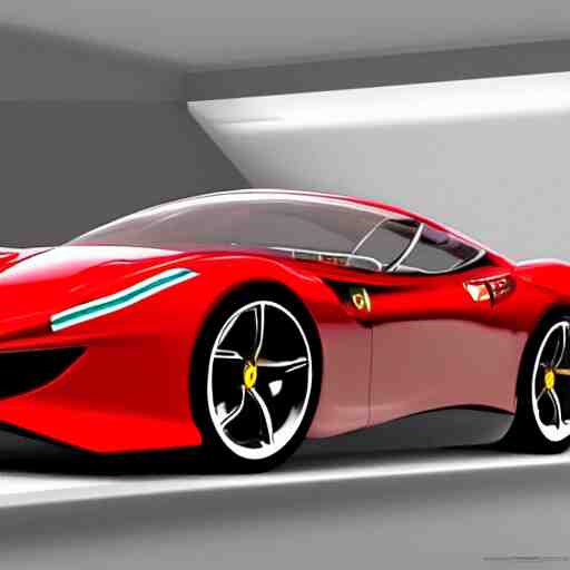 a red ferrari wheelchair concept render 