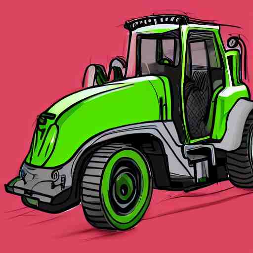 hedge cutter, industrial design sketch, digital art, highly detailed, trending on art station, automotive design, 4k, green and black