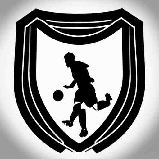 “ silhouette of a person logo, in the style of soccer ( football ) club logo, symmetrical, ai illustrator ” 