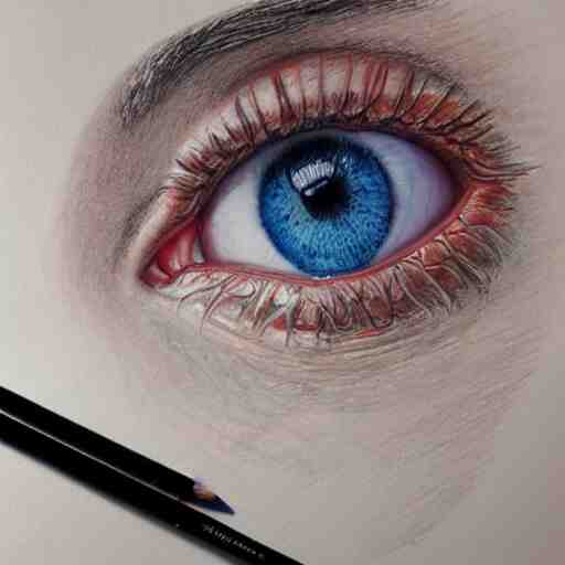  Colored pencil art on paper, highly detailed, artstation, portrait, Caran d'Ache Luminance