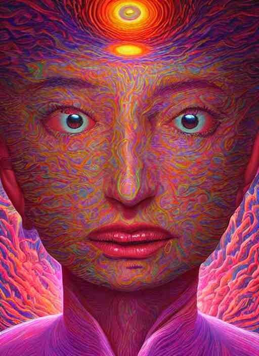 portrait ultra dimensional entity, accidentally tripping on dmt and acid, psychedelic experience, overwhelming psychosis of self realization and burning awakening, ultra high definition, unreal engine 5, hyperrealism, masterpiece composition, by casey weldon, barclay shaw 