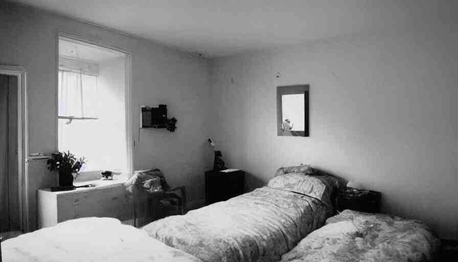 interior of a bedroom in 1 9 9 9 