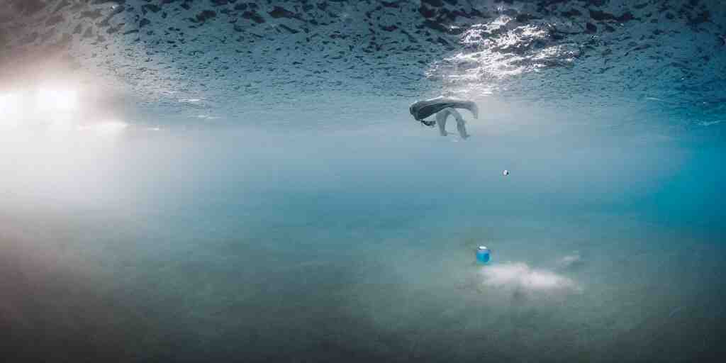 a great photograph of the most amazing golf hole in the world under water, fish everywhere, perfect light, ambient light, 5 0 mm, golf digest, top 1 0 0, fog 