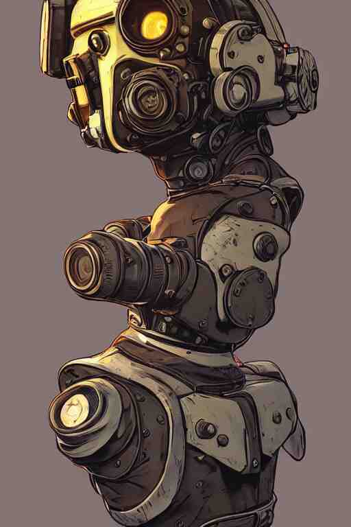 hardmesh retro futurist steampunk fallout 7 6 power armor head, hyper realistic, art gta 5 cover, official fanart behance hd artstation by jesper ejsing, by rhads, makoto shinkai and lois van baarle, ilya kuvshinov, ossdraws, that looks like it is from borderlands and by feng zhu and loish and laurie greasley, victo ngai, andreas rocha, john harris radiating a glowing aura global illumination ray tracing hdr 