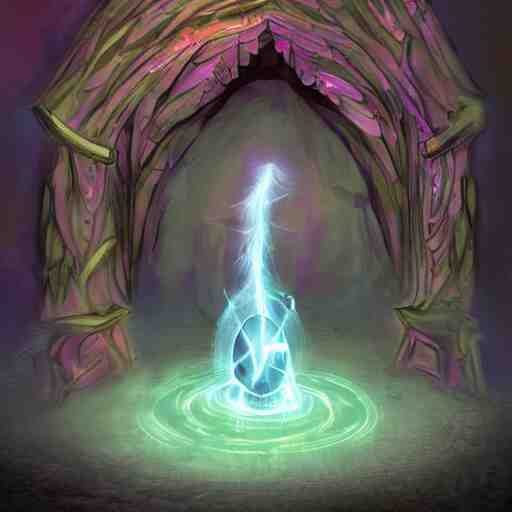 a demonic magical portal 