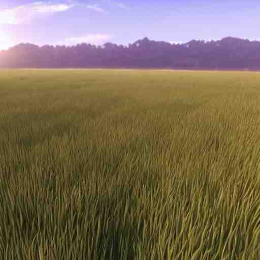 a giant field, clear sky, unreal engine, detailed, beautiful 