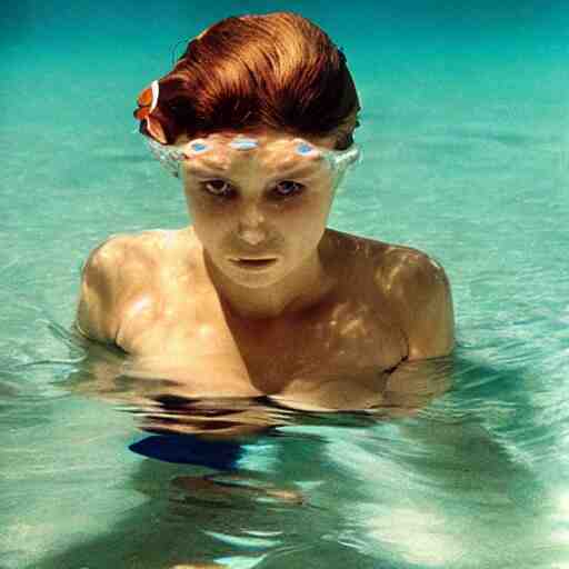 underwater photography full portrait of a young beautiful woman swimming by terry o'neill 