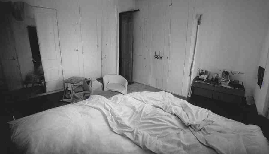 interior of a bedroom in 1 9 9 9 