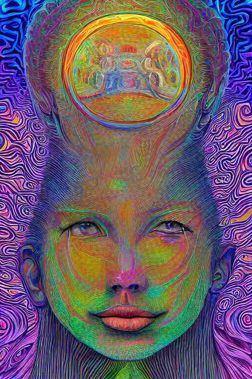 the mind on lsd, 4 k award winning alex grey, artstation 