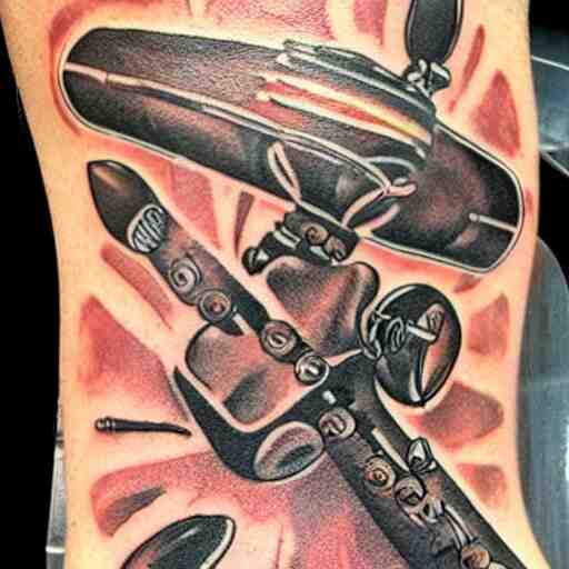 tattoo of voyager's golden recorder 