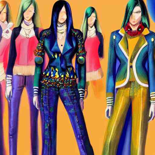 1970 cyberverse fashion, gucci catwalk, oil painting, digital art, ultradetailed, artstation