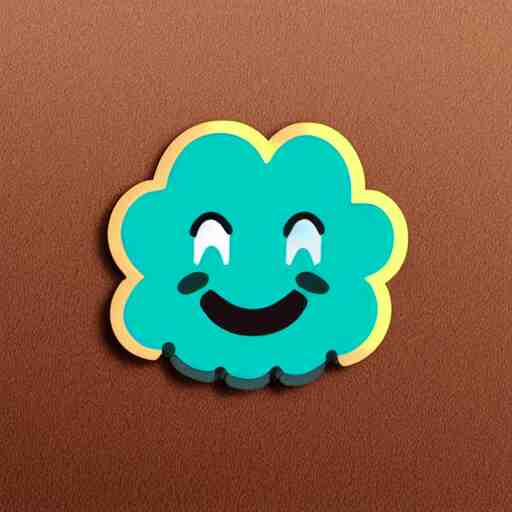 Whatsapp sticker of a crying rain cloud.