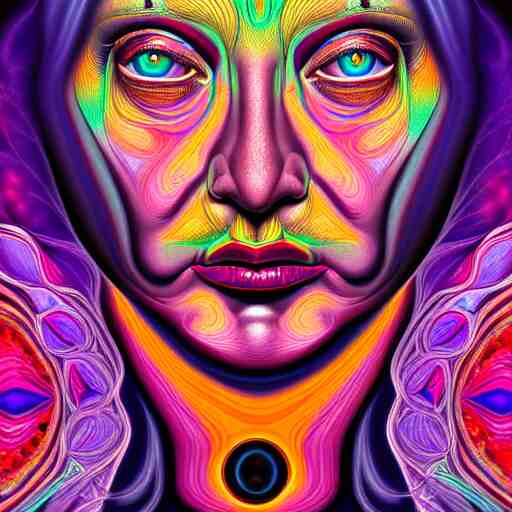 an extremely psychedelic portrait of madame blavatsky, surreal, lsd, face, detailed, intricate, elegant, lithe, highly detailed, digital painting, artstation, concept art, smooth, sharp focus, illustration 