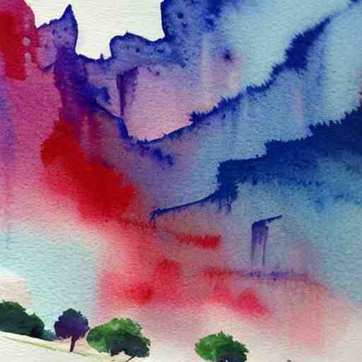 landscape watercolor prints 