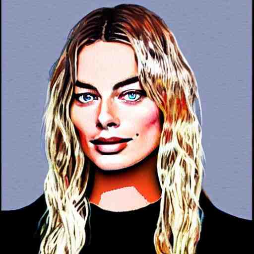 margot robbie, 8 bit color 