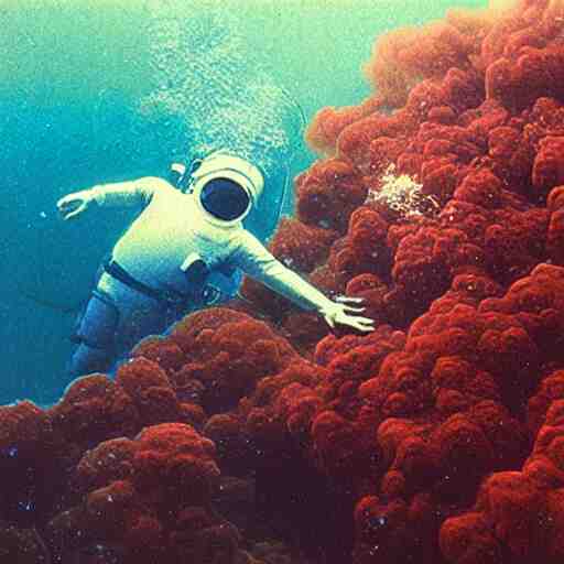 astronaut underwater award winning photo autochrome