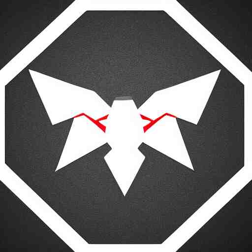 low poly, vector, white eagle icon, in a book, red background, cgsociety, artstation, octane render