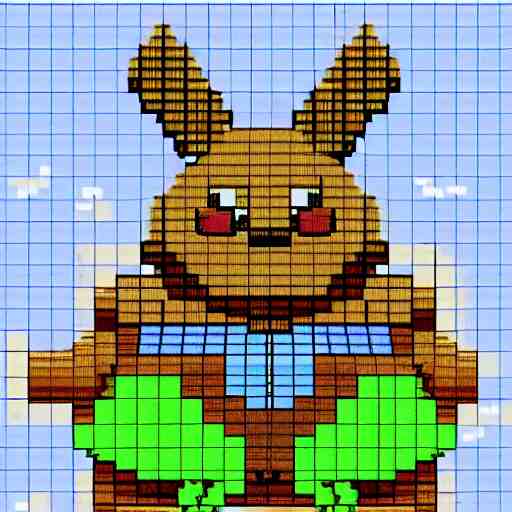 pixel art of big chungus