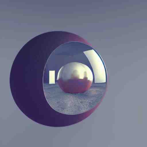 crystal sphere with mini house inside it, octane render hyperdetailed, 