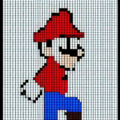 mario , pixel art