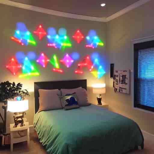 a day trader named jay putting up nanoleaf lights in his bedroom 