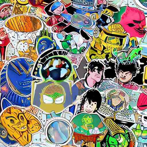 hologram sticker club galaxy rangers