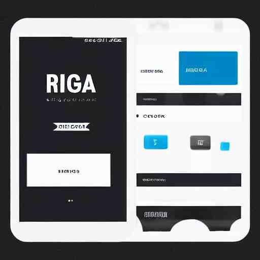 Mega Web Radio for mobile logo of a radio online Company, minimal, abstract, soft color scheme 